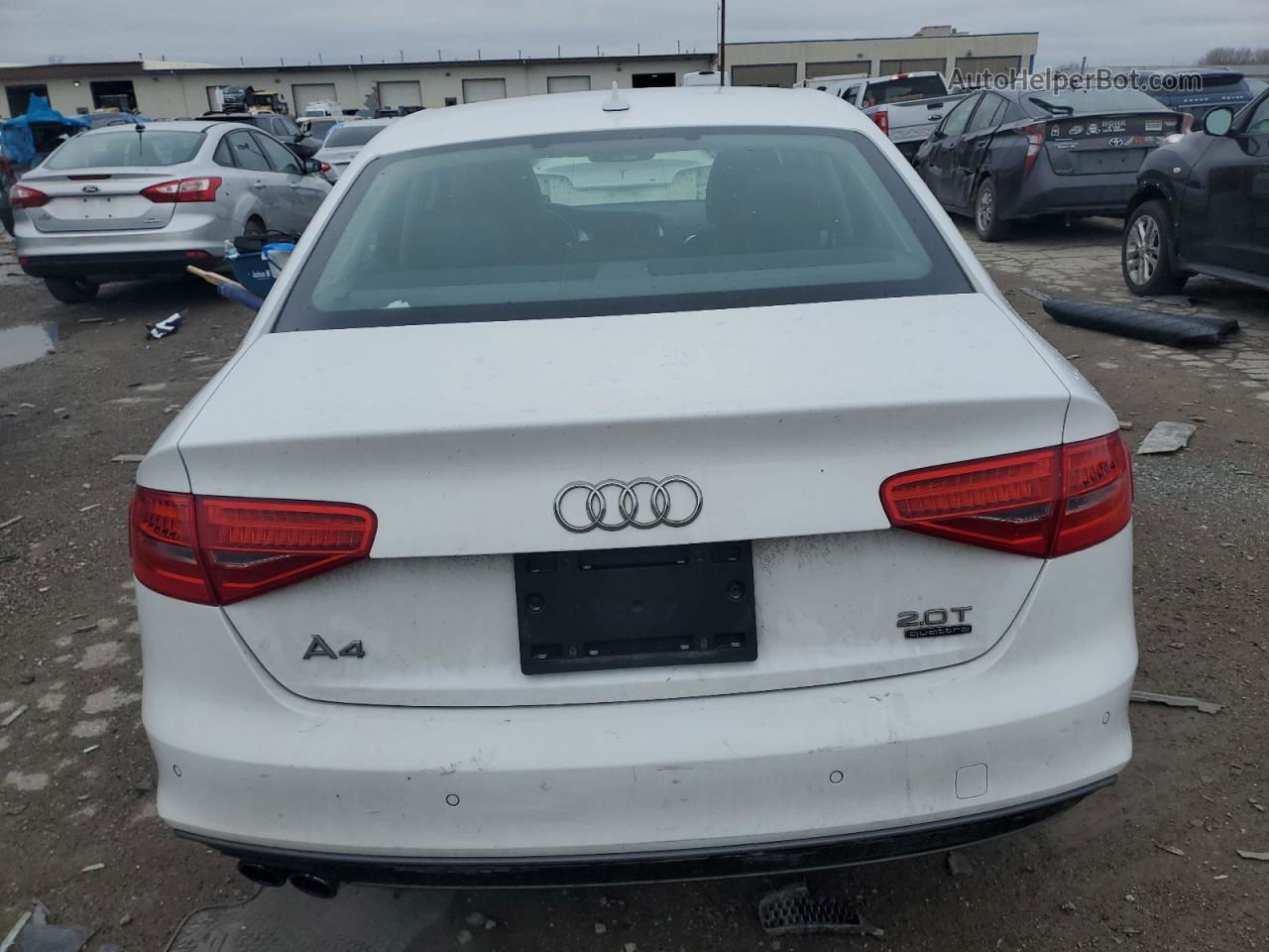 2016 Audi A4 Premium S-line White vin: WAUBFAFL4GN013780