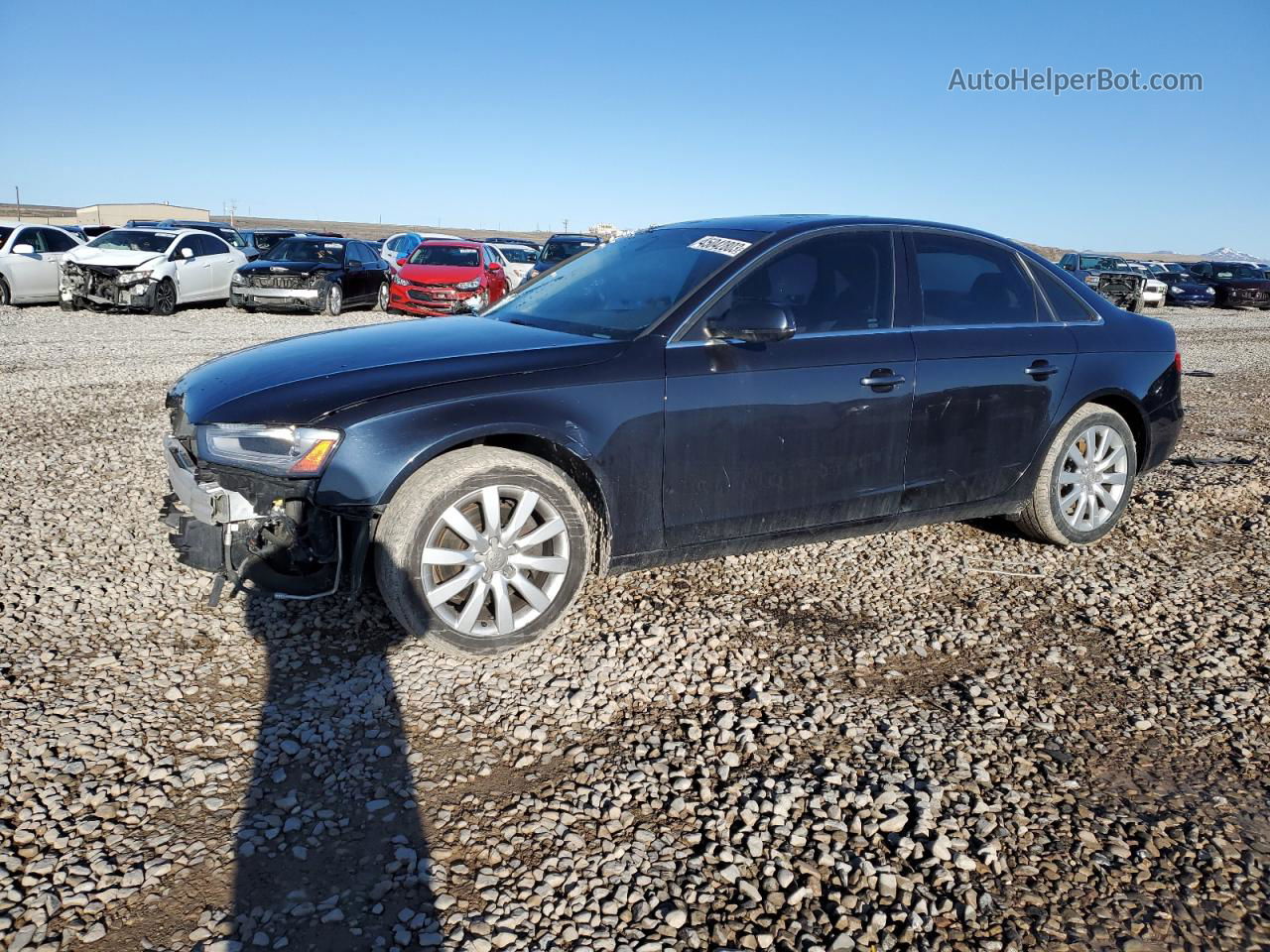 2013 Audi A4 Premium Black vin: WAUBFAFL5DN021236