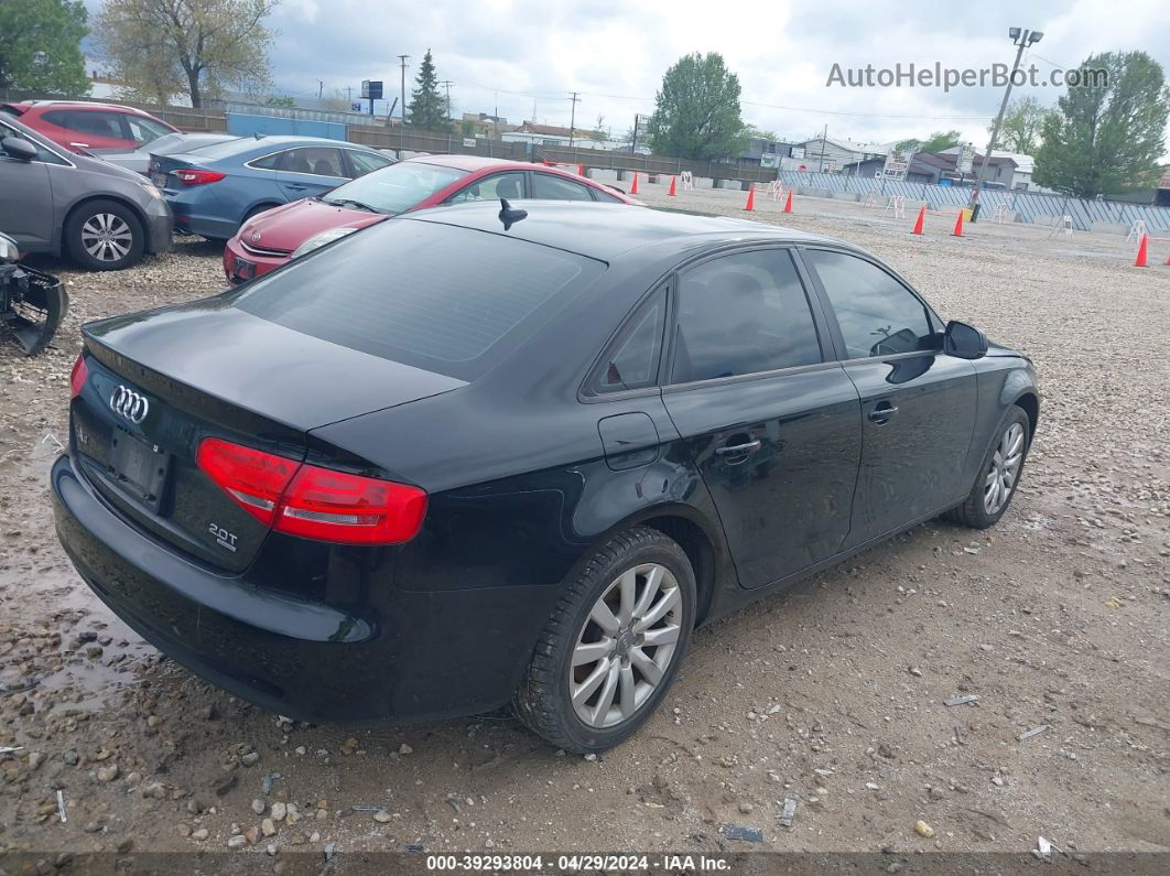 2014 Audi A4 2.0t Premium Black vin: WAUBFAFL5EN004518