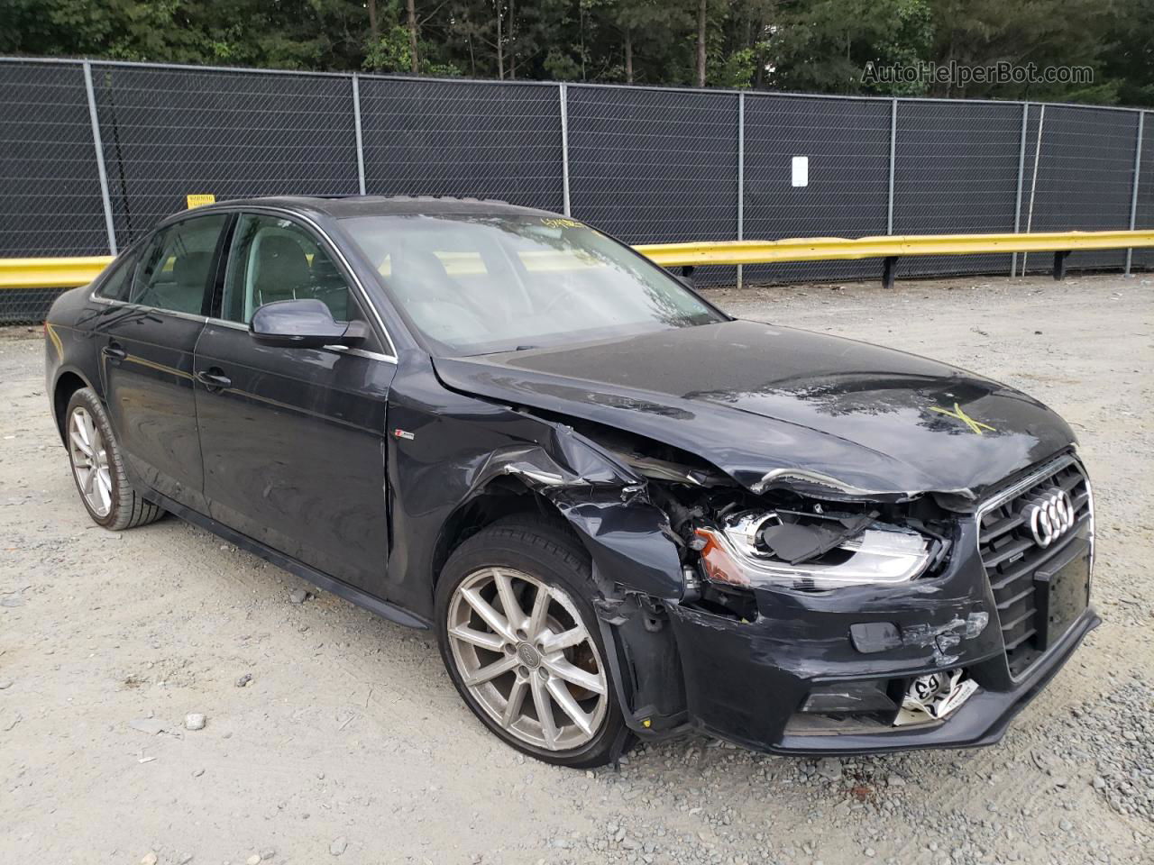 2016 Audi A4 Premium S-line Black vin: WAUBFAFL5GA007137