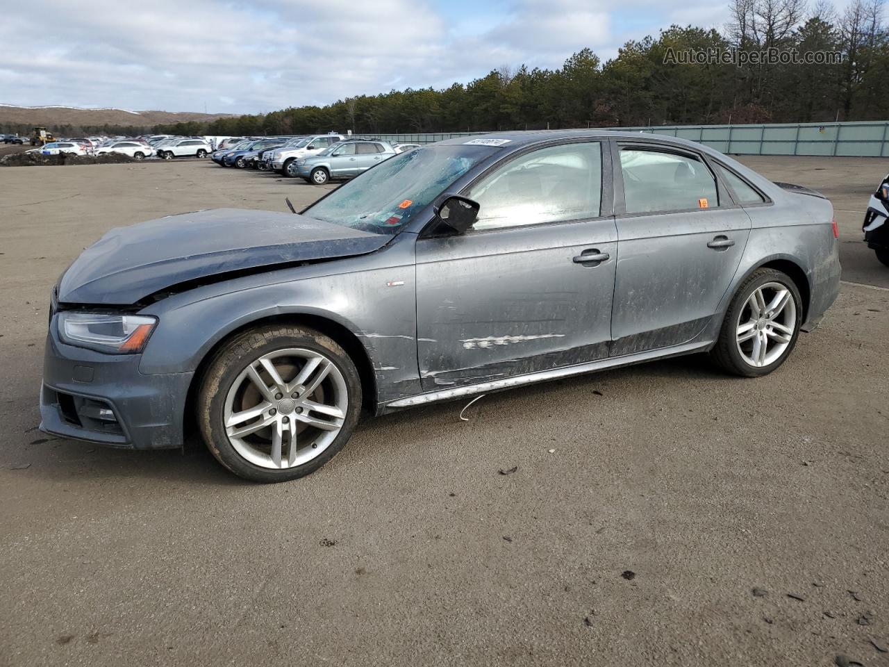 2016 Audi A4 Premium S-line Gray vin: WAUBFAFL5GN017434