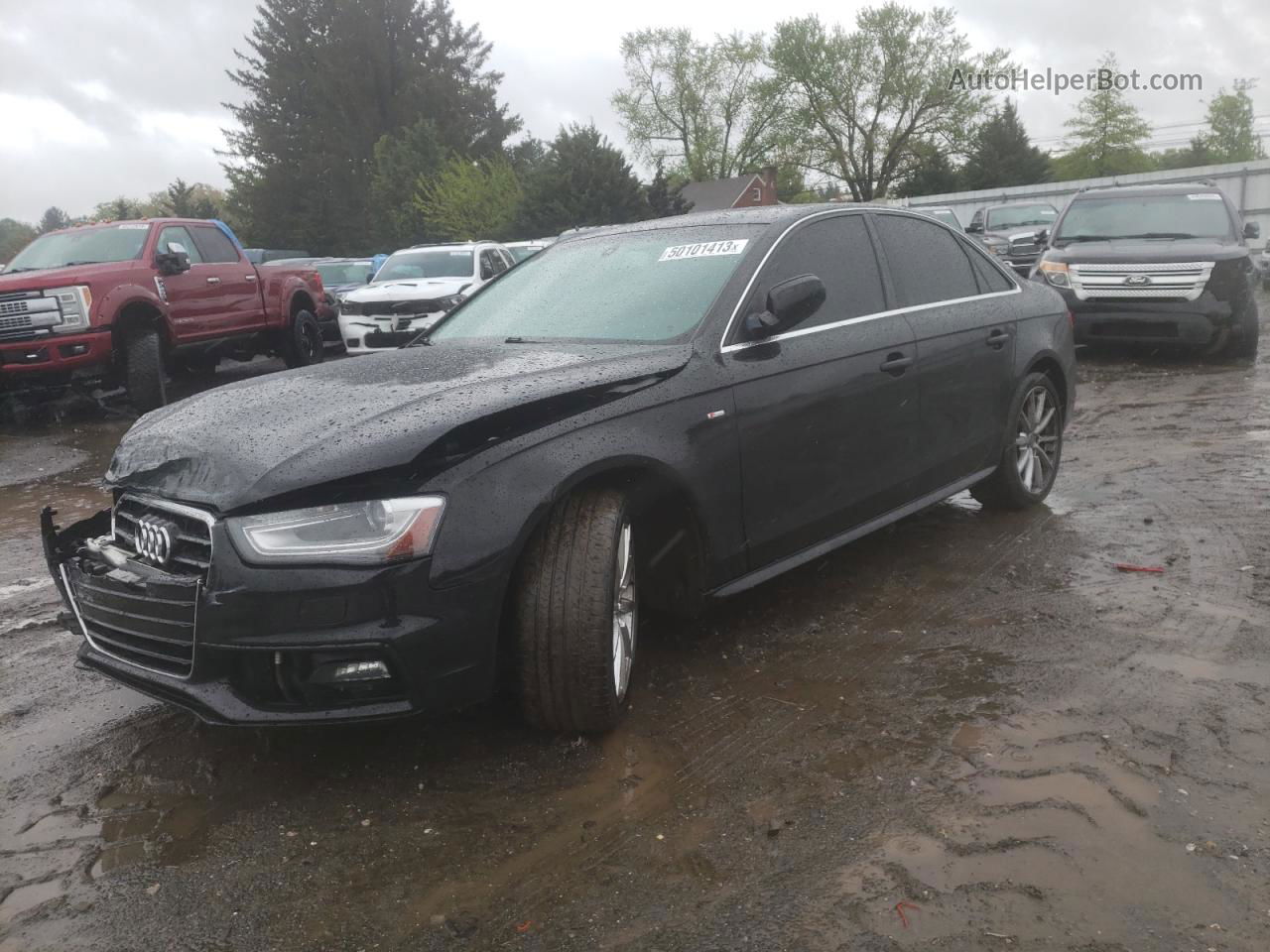 2016 Audi A4 Premium S-line Black vin: WAUBFAFL6GN014512