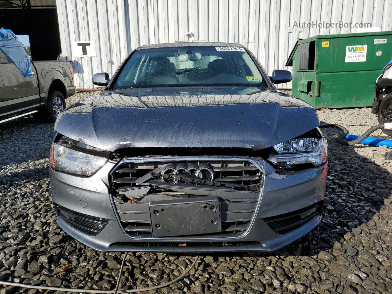 2013 Audi A4 Premium Gray vin: WAUBFAFL6DA155096