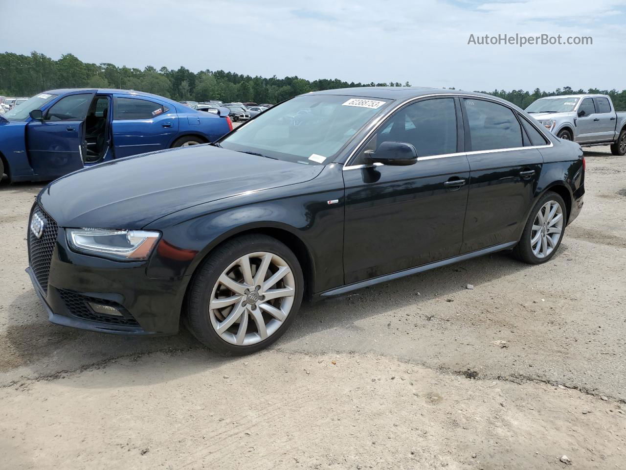 2014 Audi A4 Premium Черный vin: WAUBFAFL6EN023532