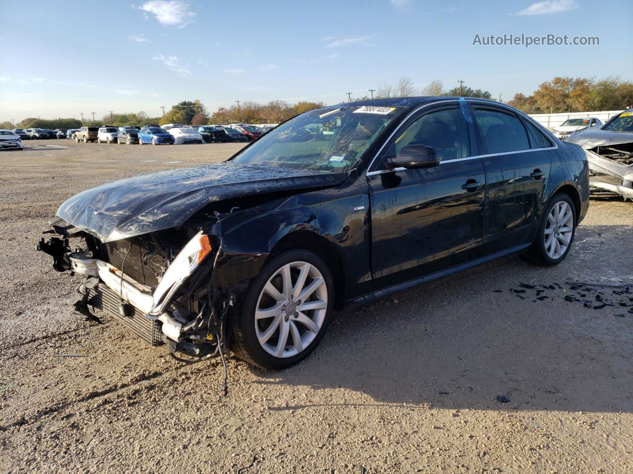 2014 Audi A4 Premium Черный vin: WAUBFAFL6EN030934