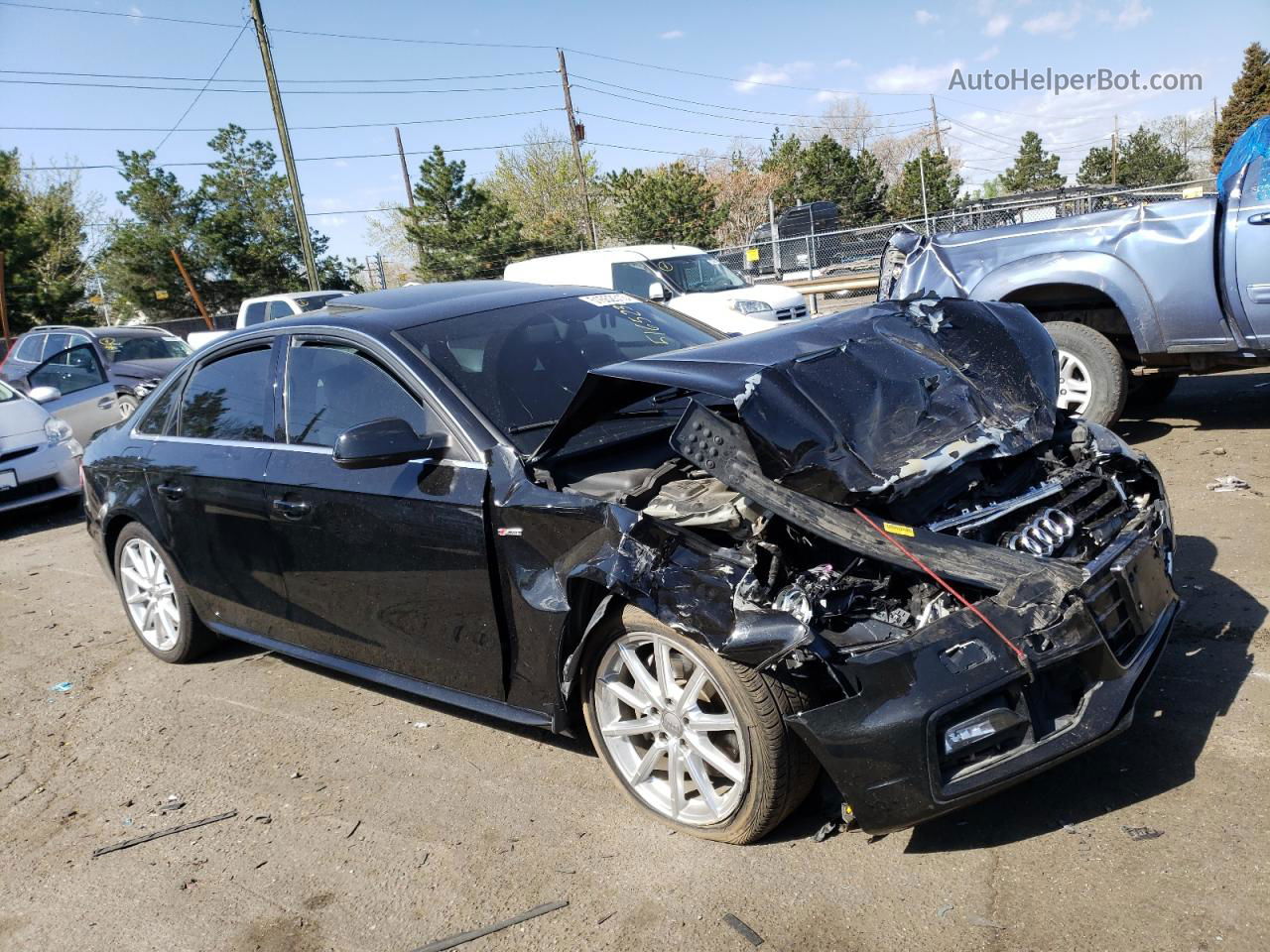 2016 Audi A4 Premium S-line Black vin: WAUBFAFL6GN012288