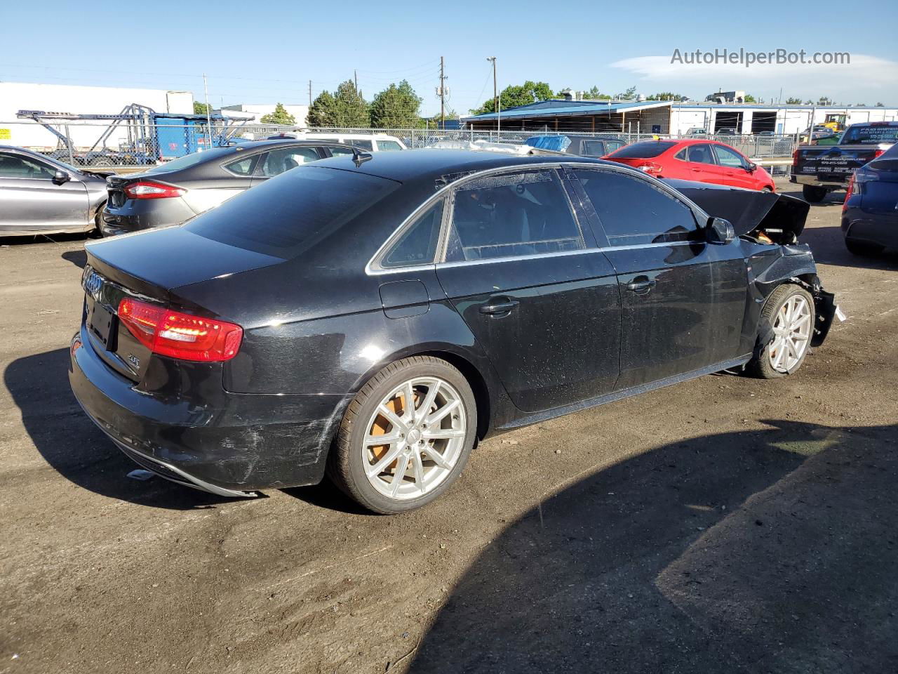 2016 Audi A4 Premium S-line Черный vin: WAUBFAFL6GN012288