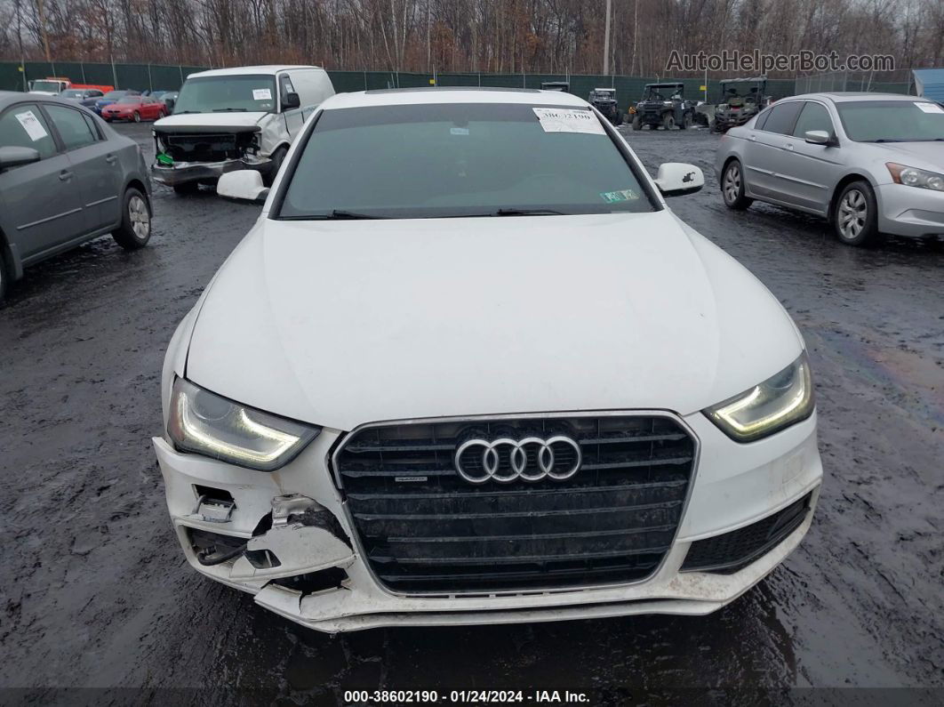 2016 Audi A4 2.0t Premium White vin: WAUBFAFL6GN015613