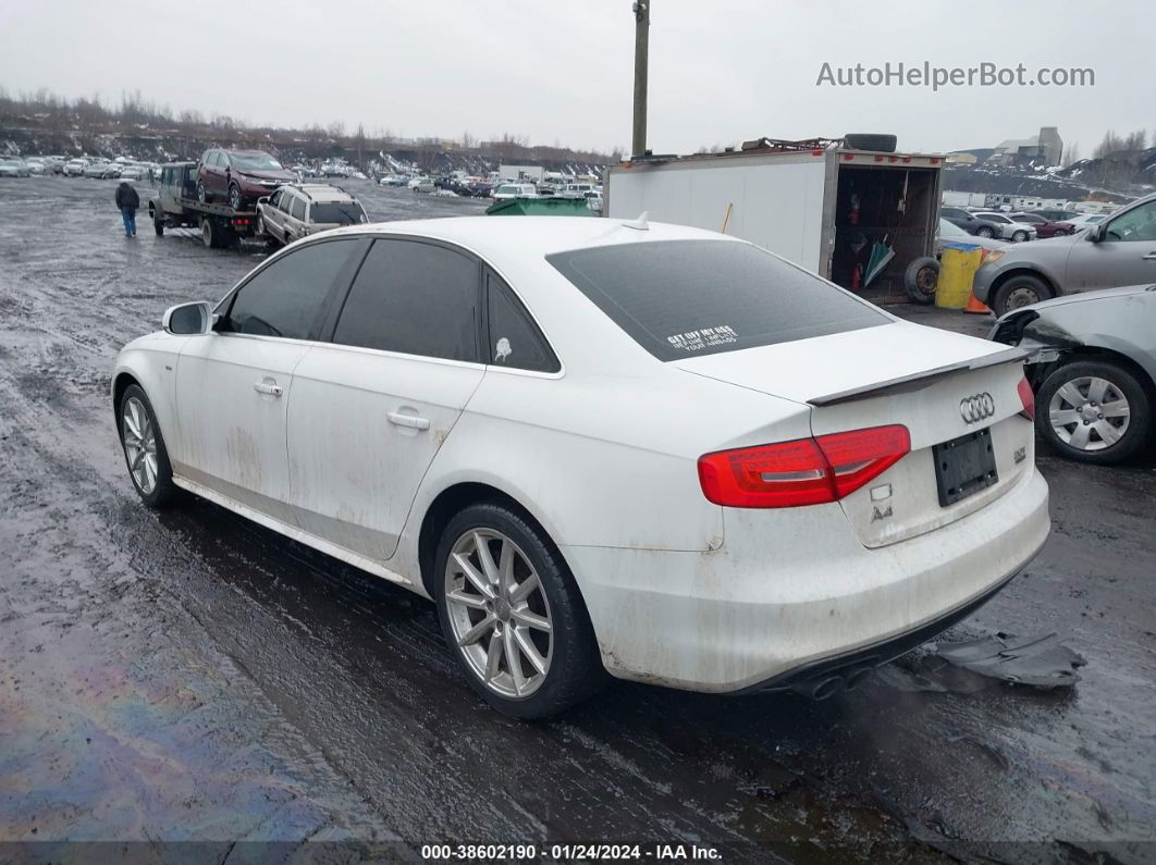 2016 Audi A4 2.0t Premium White vin: WAUBFAFL6GN015613