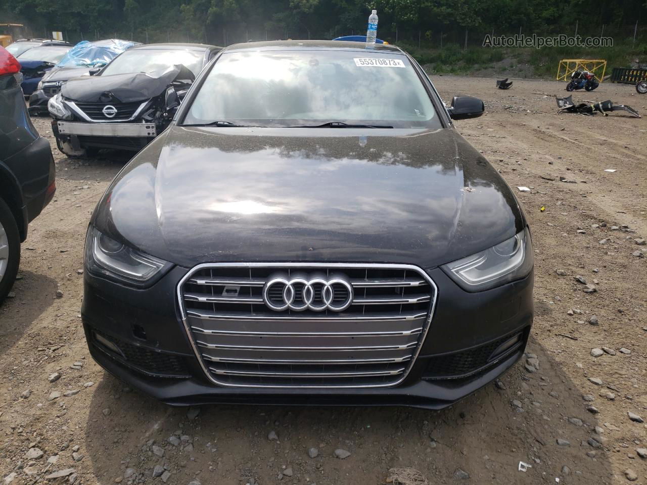 2014 Audi A4 Premium Черный vin: WAUBFAFL7EN016136