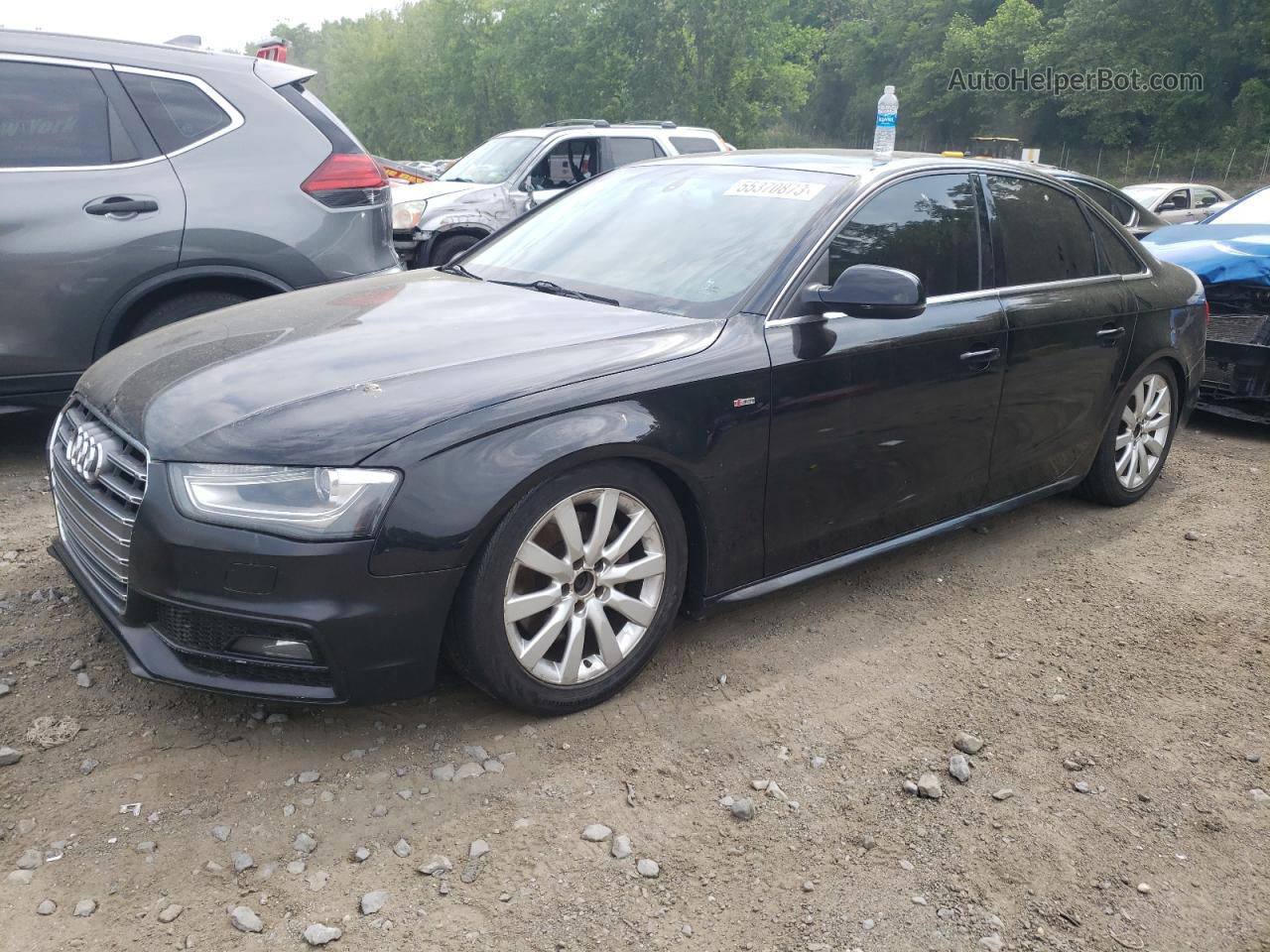 2014 Audi A4 Premium Черный vin: WAUBFAFL7EN016136