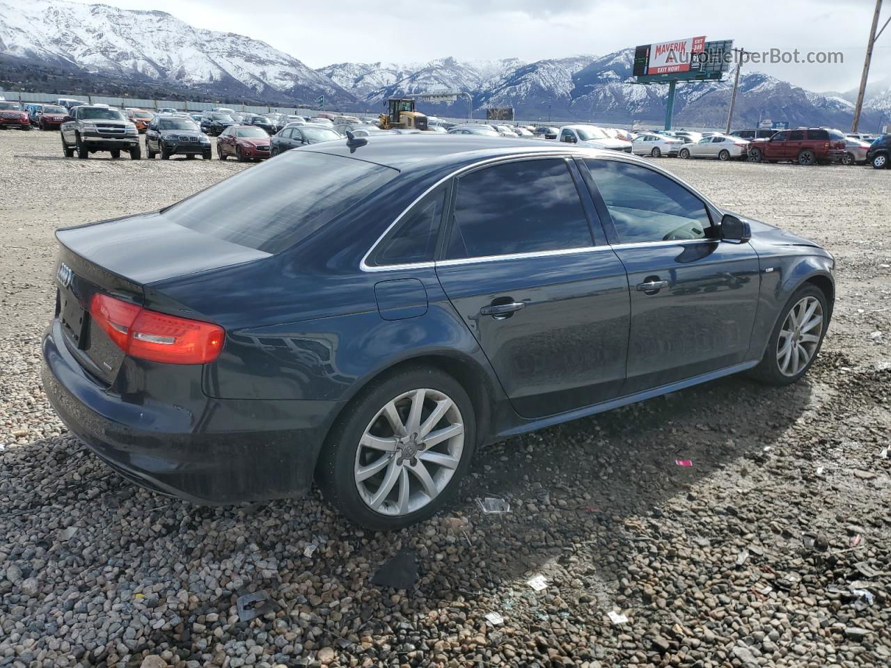 2014 Audi A4 Premium Синий vin: WAUBFAFL7EN025502