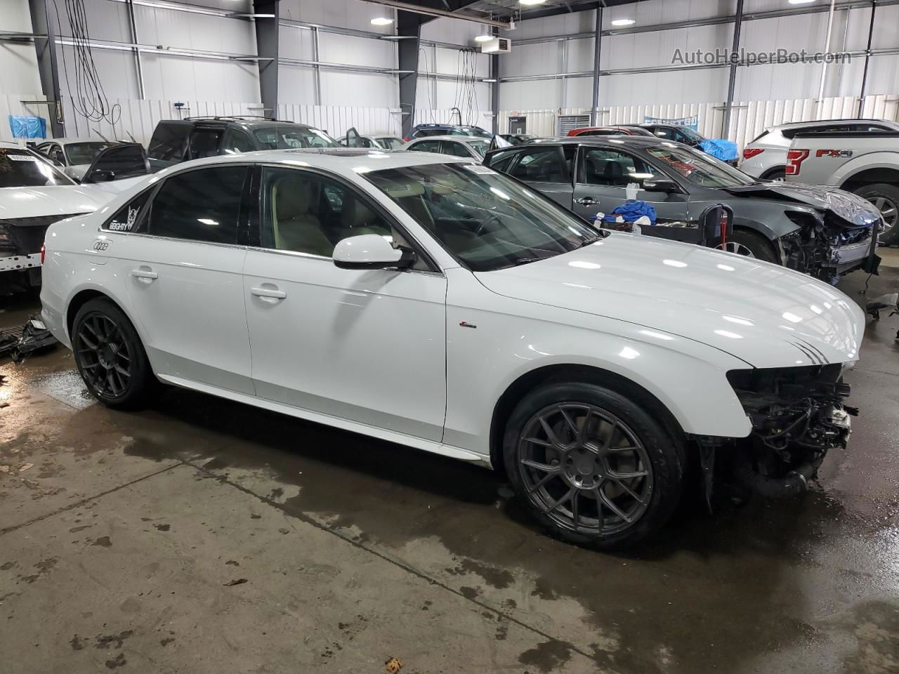 2016 Audi A4 Premium S-line White vin: WAUBFAFL7GN006192