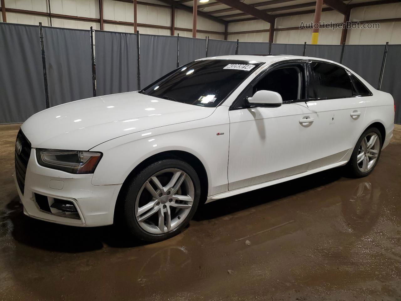 2016 Audi A4 Premium S-line White vin: WAUBFAFL7GN013921