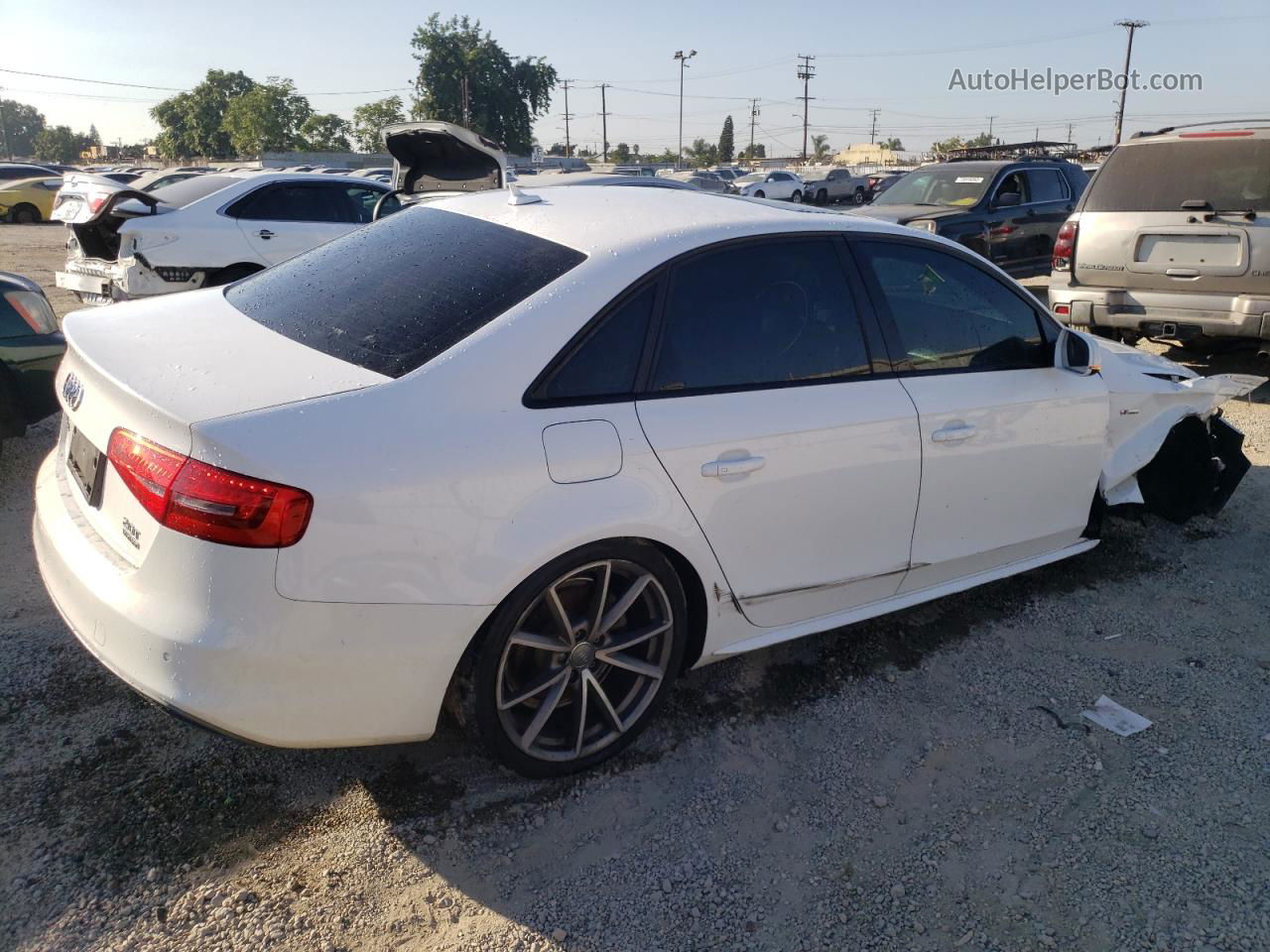 2016 Audi A4 Premium S-line White vin: WAUBFAFL7GN014969