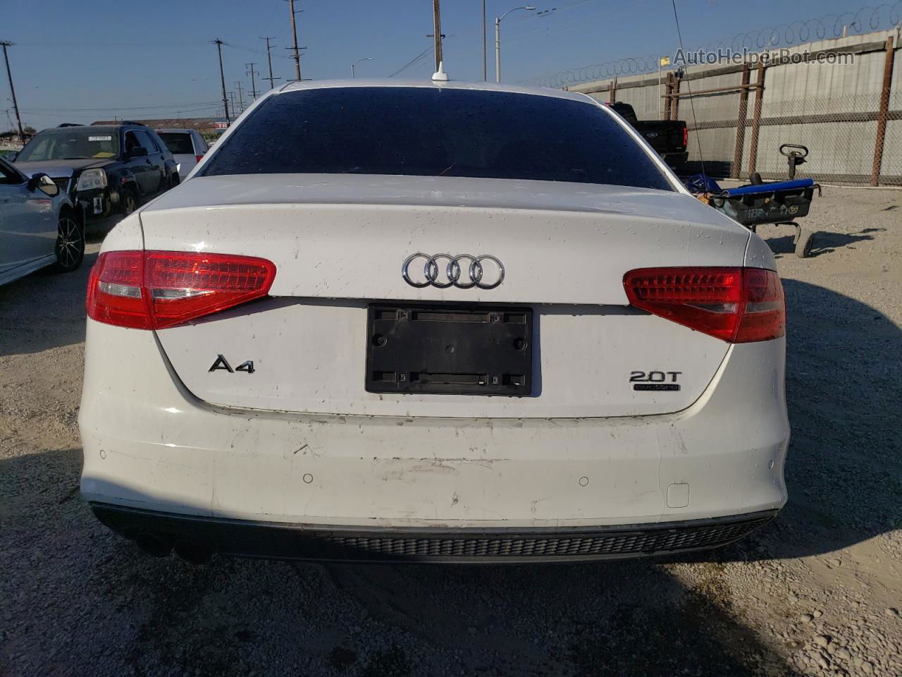 2016 Audi A4 Premium S-line White vin: WAUBFAFL7GN014969