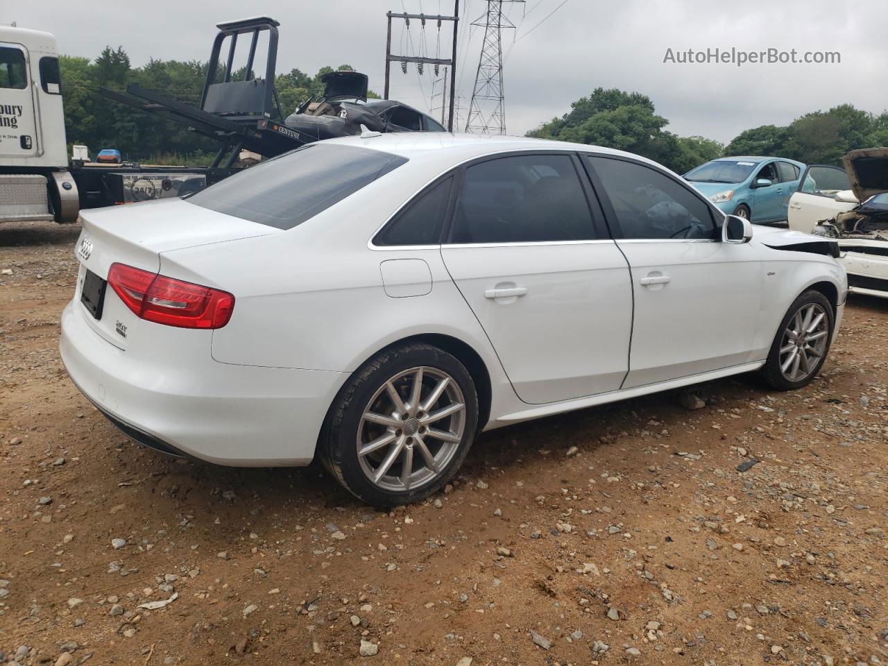 2016 Audi A4 Premium S-line White vin: WAUBFAFL7GN015863