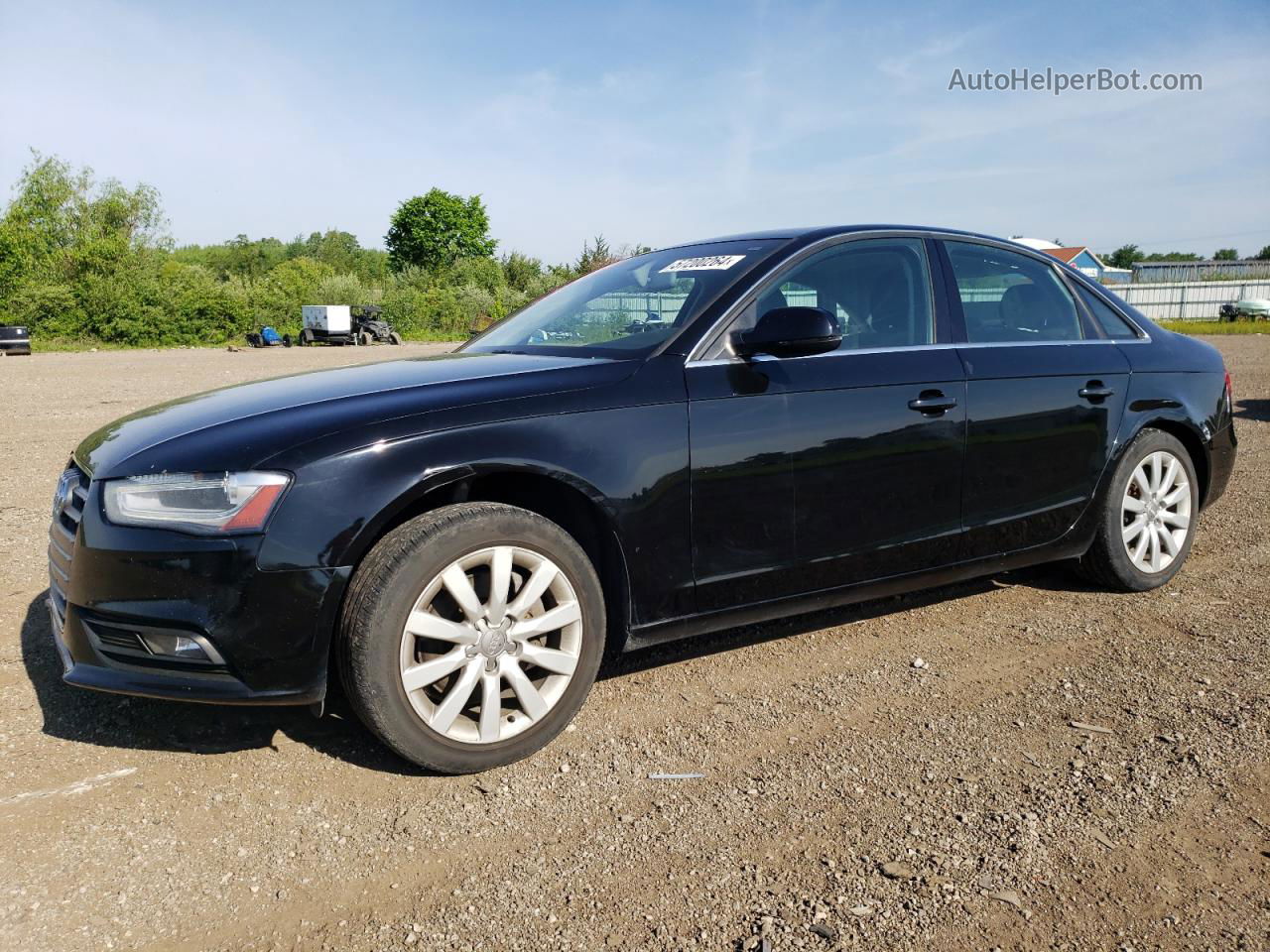 2013 Audi A4 Premium Черный vin: WAUBFAFL8DN007797