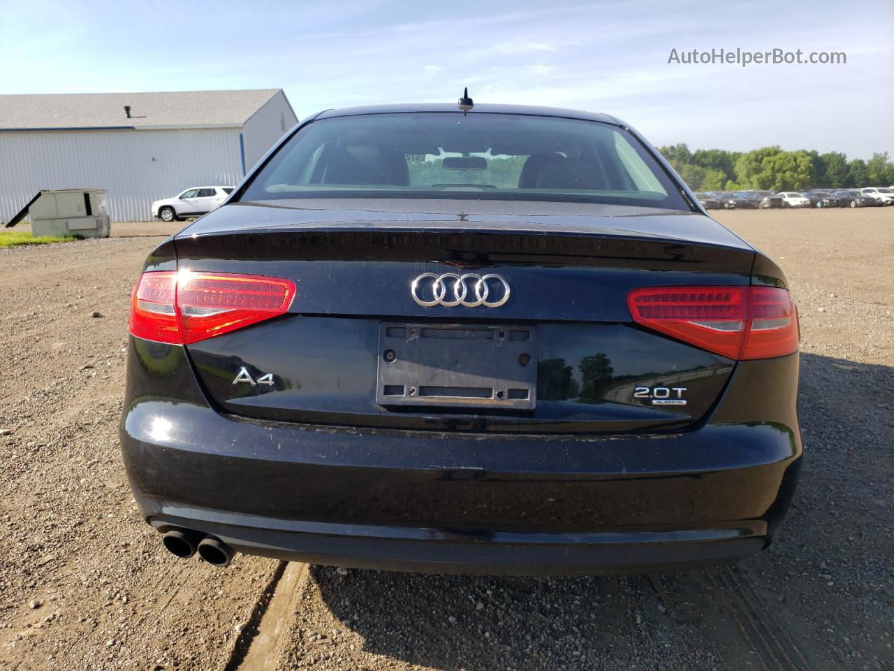 2013 Audi A4 Premium Черный vin: WAUBFAFL8DN007797