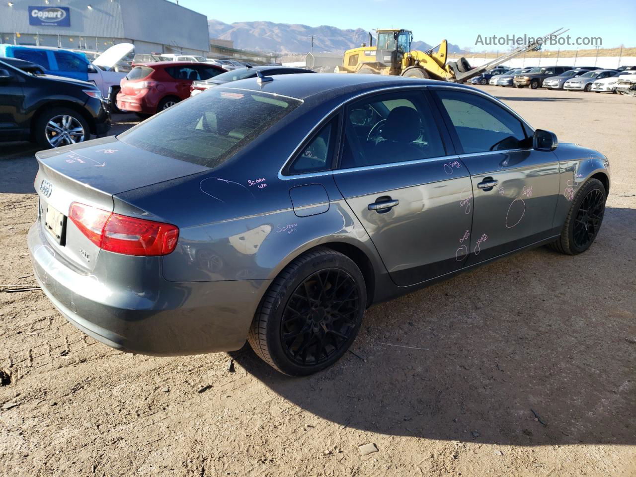 2013 Audi A4 Premium Gray vin: WAUBFAFL8DN044266