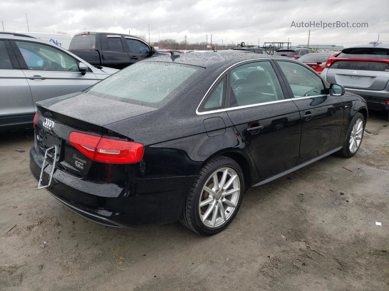 2016 Audi A4 Premium S-line Черный vin: WAUBFAFL8GN001700