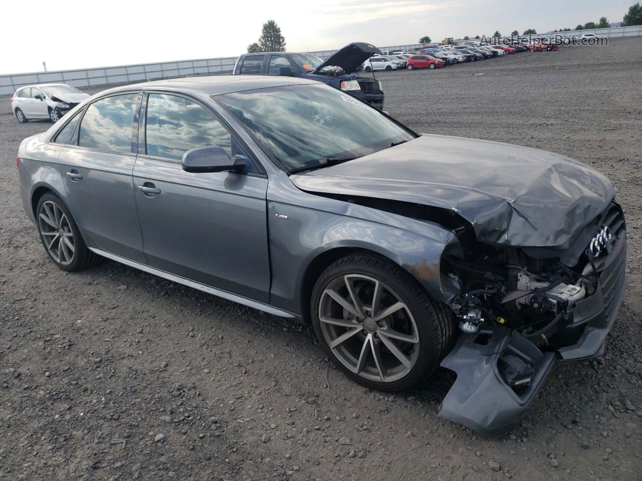 2016 Audi A4 Premium S-line Gray vin: WAUBFAFL8GN012955