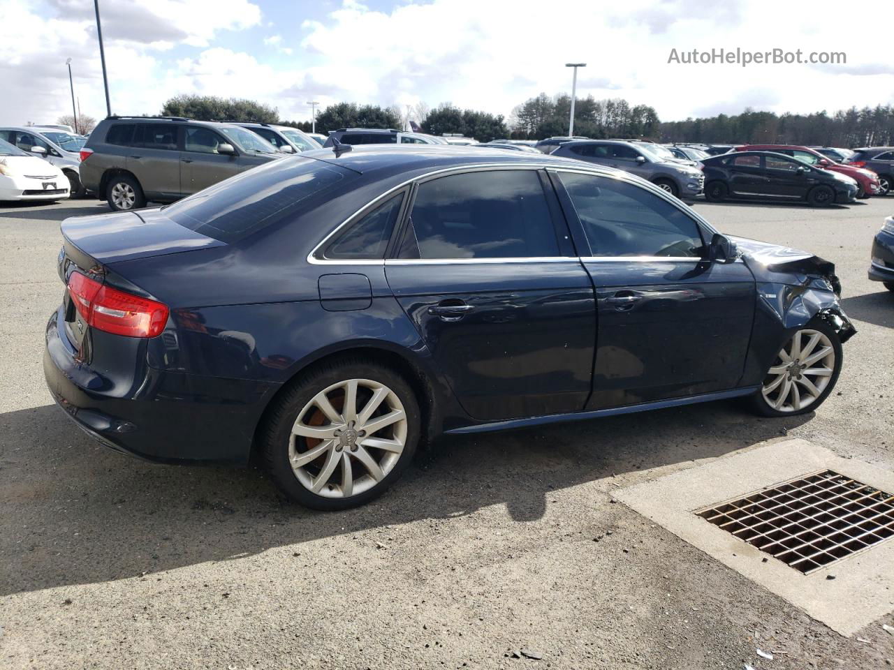 2014 Audi A4 Premium Черный vin: WAUBFAFL9EN002447