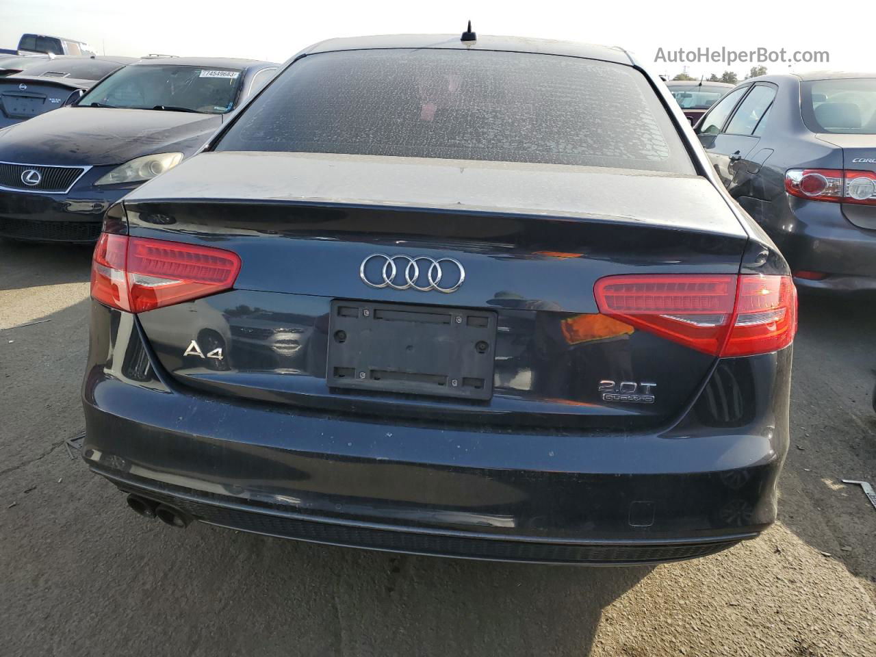 2016 Audi A4 Premium S-line Синий vin: WAUBFAFL9GN009885