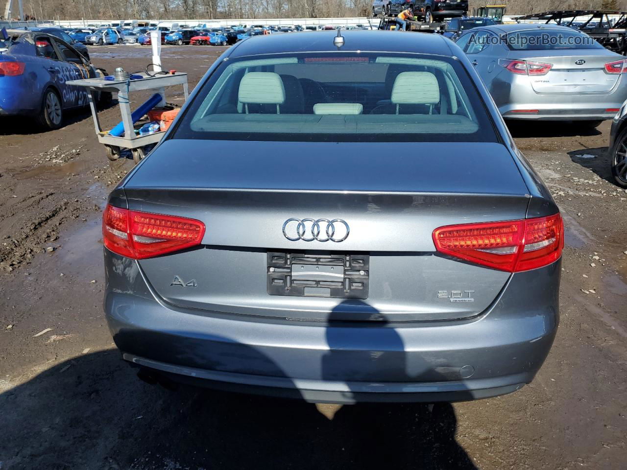 2013 Audi A4 Premium Gray vin: WAUBFAFLXDN013021