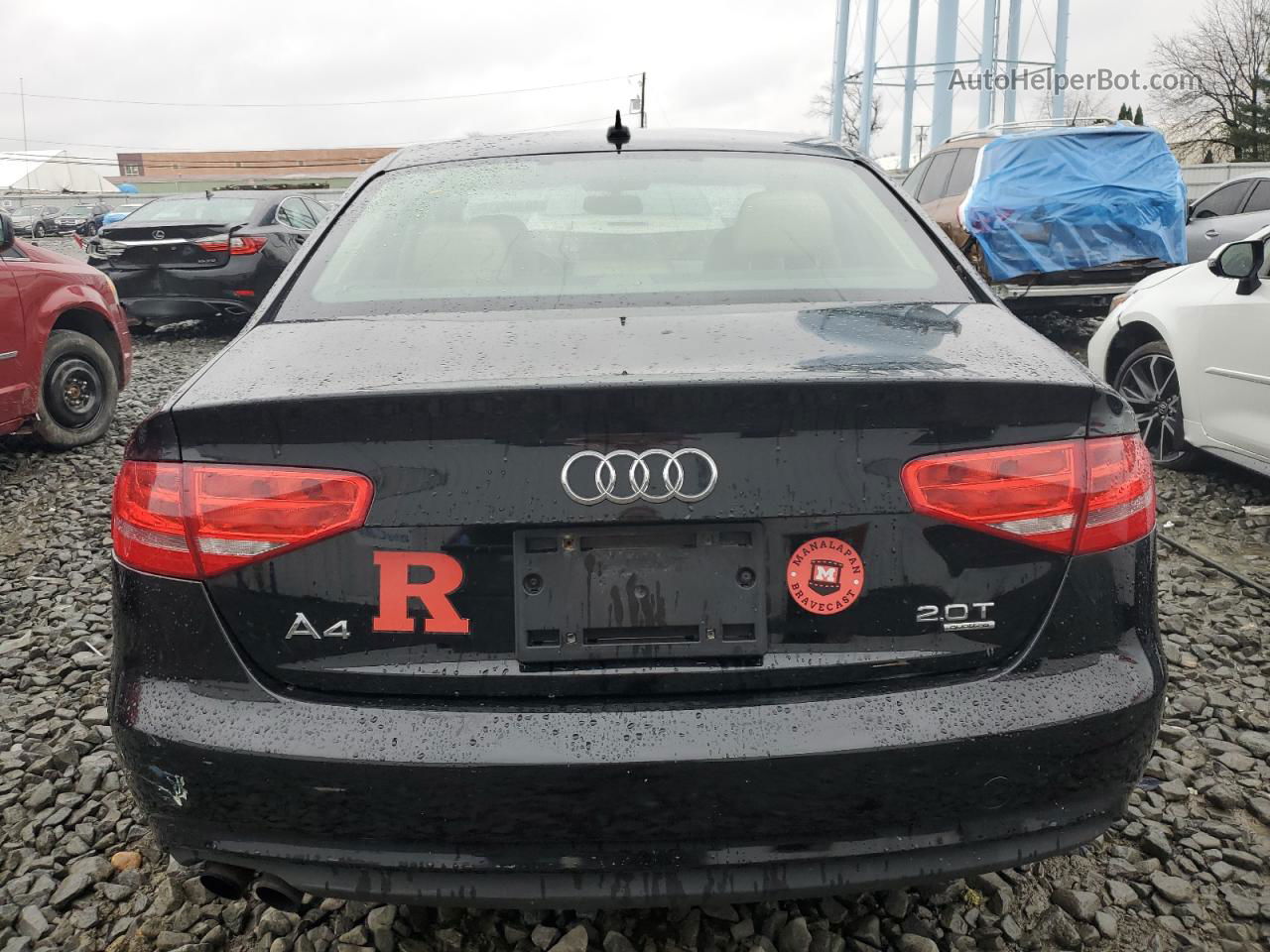 2013 Audi A4 Premium Black vin: WAUBFAFLXDN040235