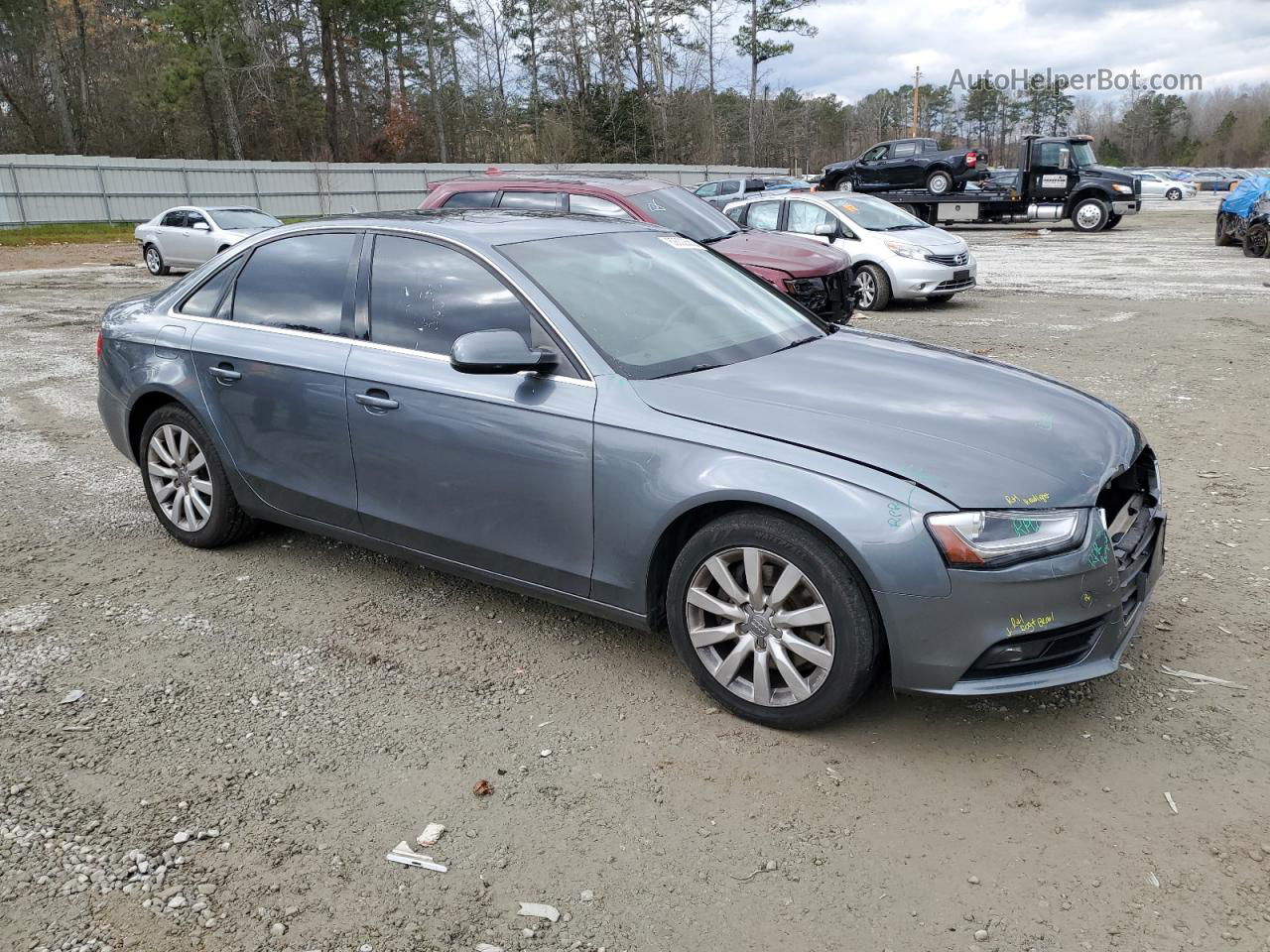 2013 Audi A4 Premium Gray vin: WAUBFAFLXDN046357