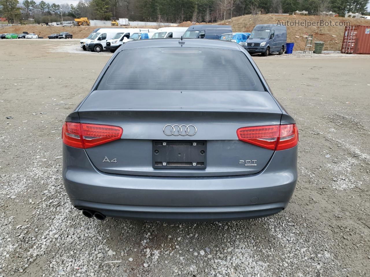 2013 Audi A4 Premium Gray vin: WAUBFAFLXDN046357