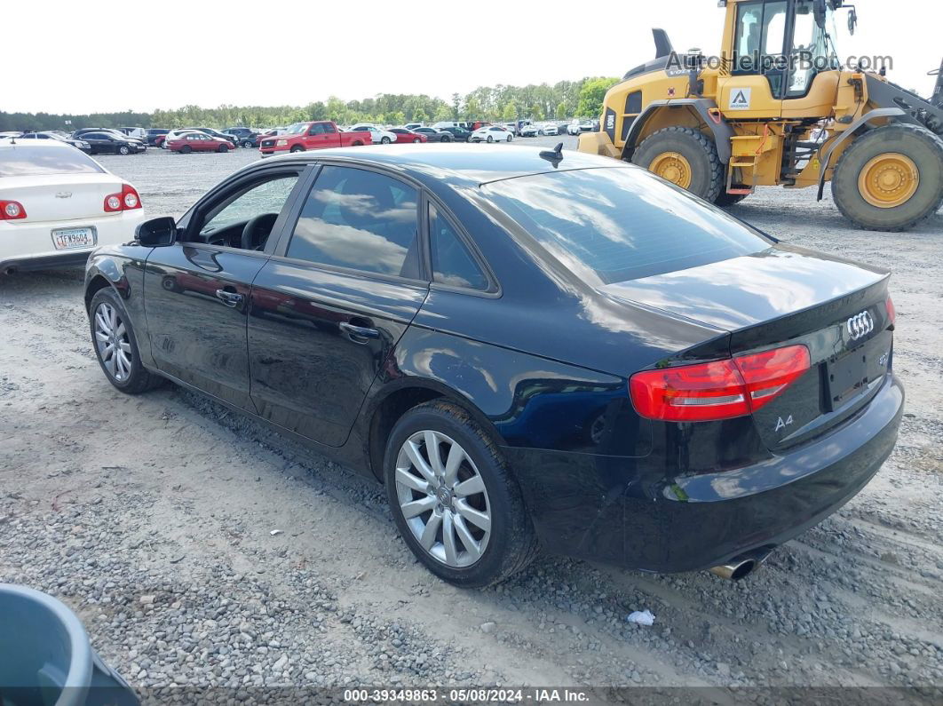 2014 Audi A4 2.0t Premium Black vin: WAUBFAFLXEN004028