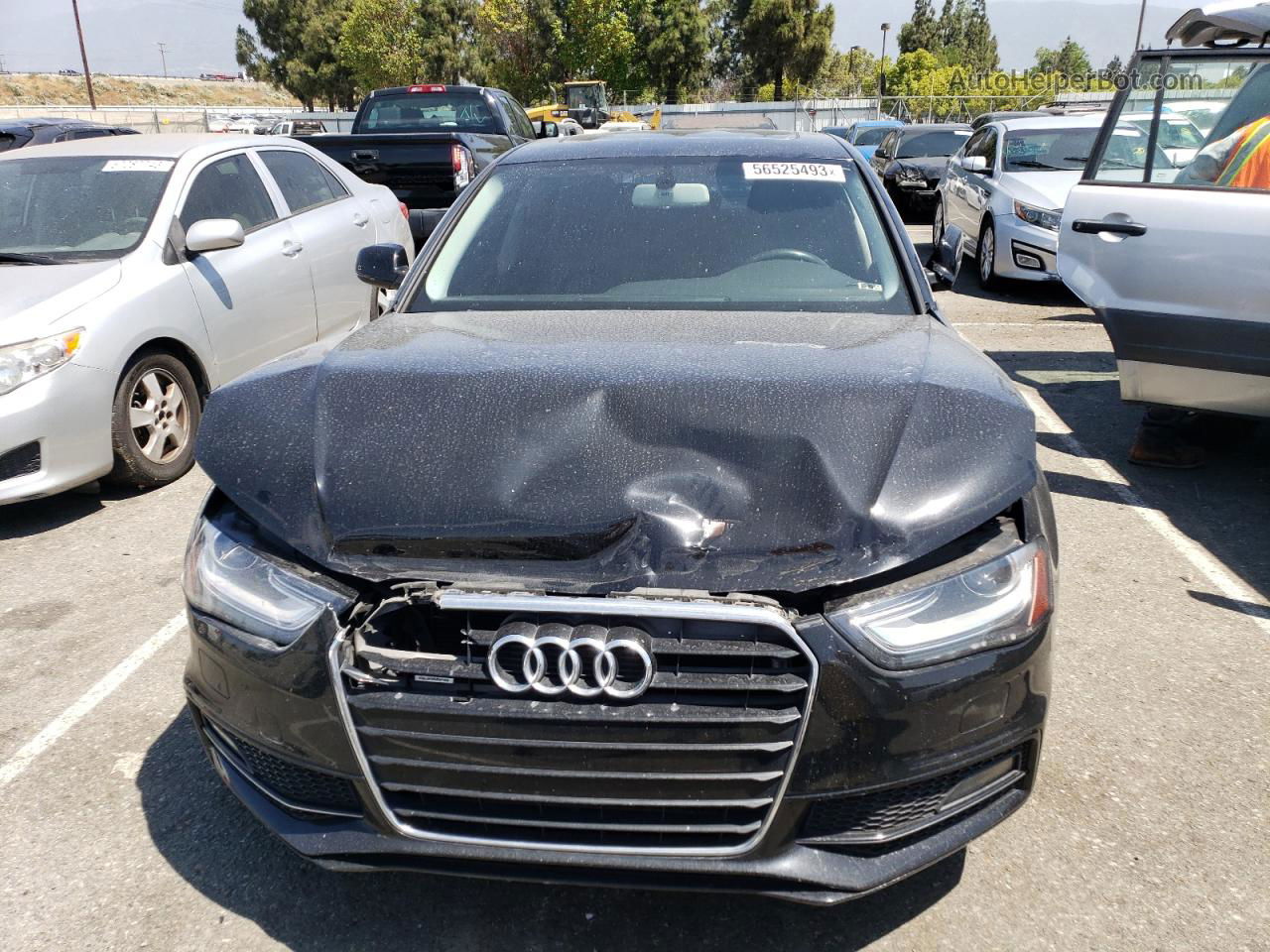 2014 Audi A4 Premium Black vin: WAUBFAFLXEN008726