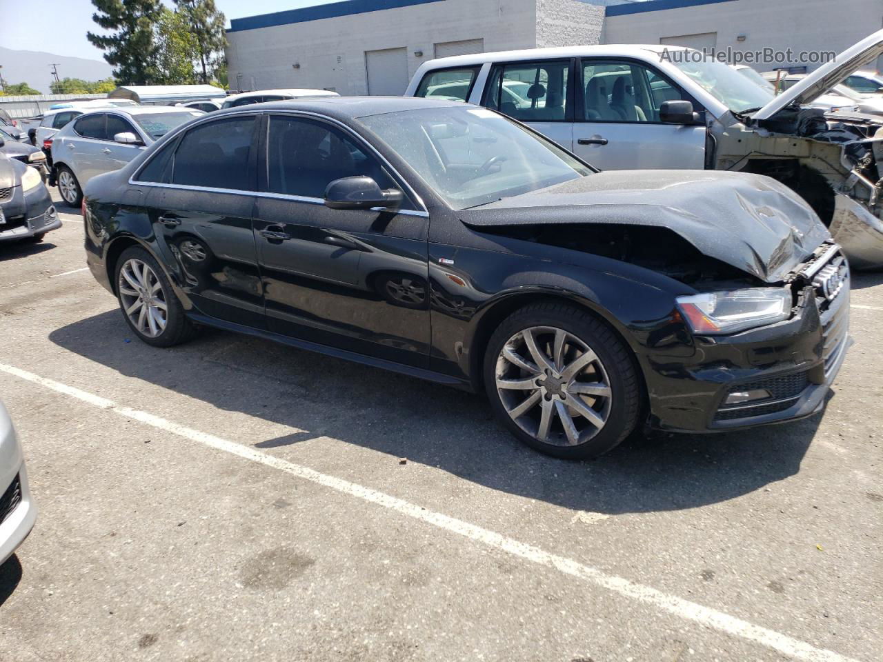 2014 Audi A4 Premium Black vin: WAUBFAFLXEN008726