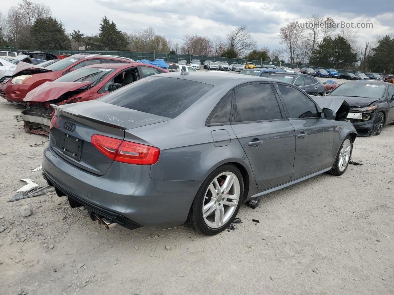 2016 Audi A4 Premium S-line Серый vin: WAUBFAFLXGA008025