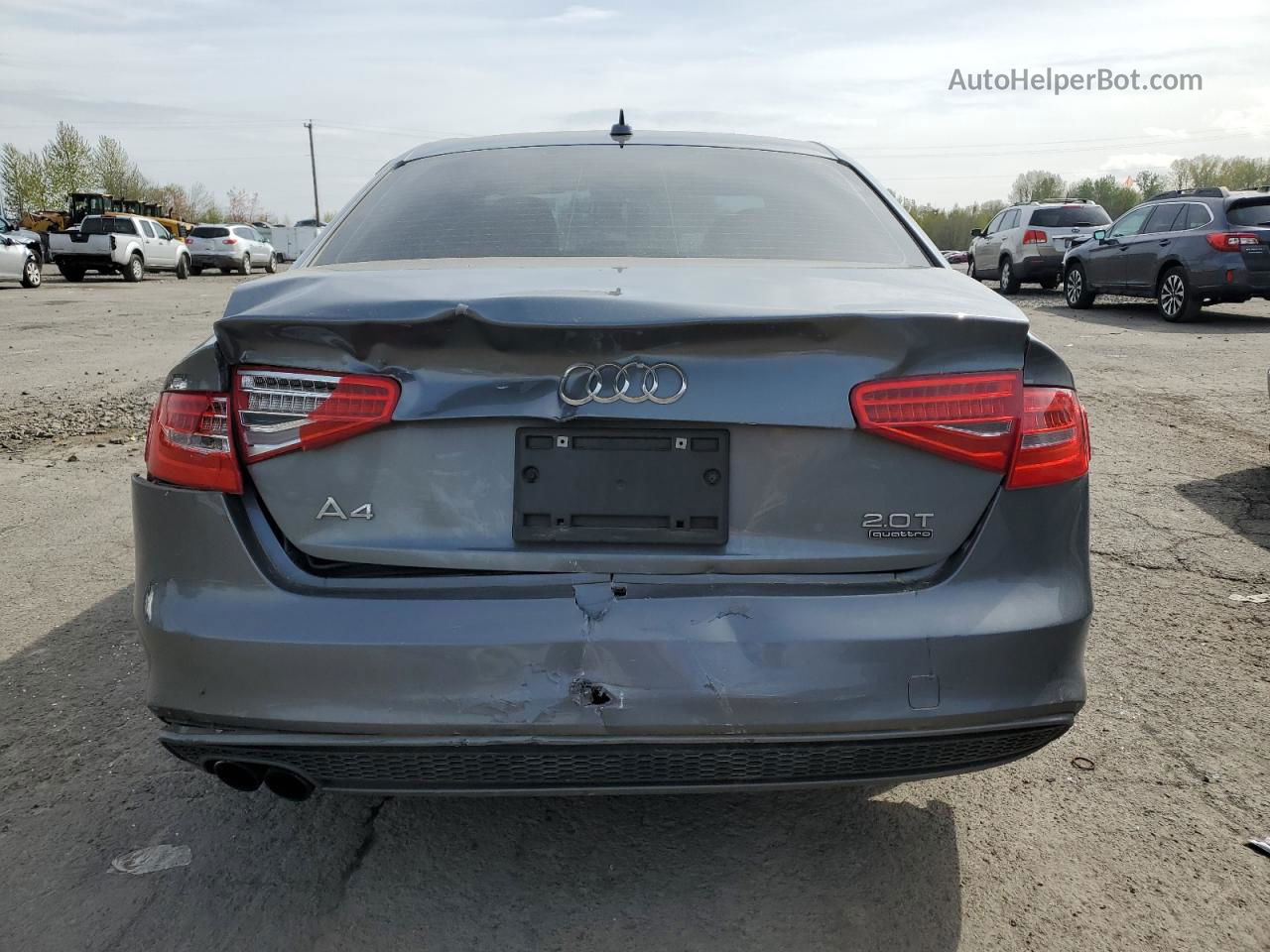 2016 Audi A4 Premium S-line Gray vin: WAUBFAFLXGN008633