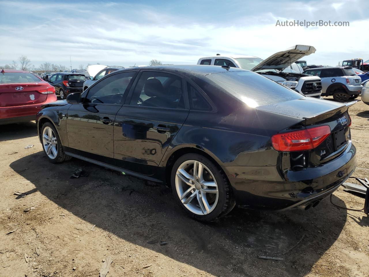 2016 Audi A4 Premium S-line Black vin: WAUBFAFLXGN013072