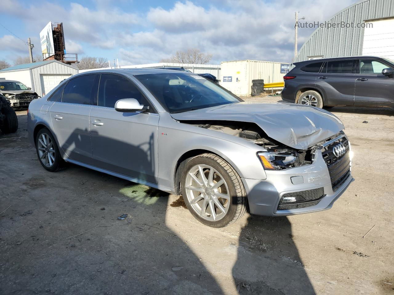 2016 Audi A4 Premium S-line Silver vin: WAUBFAFLXGN015114