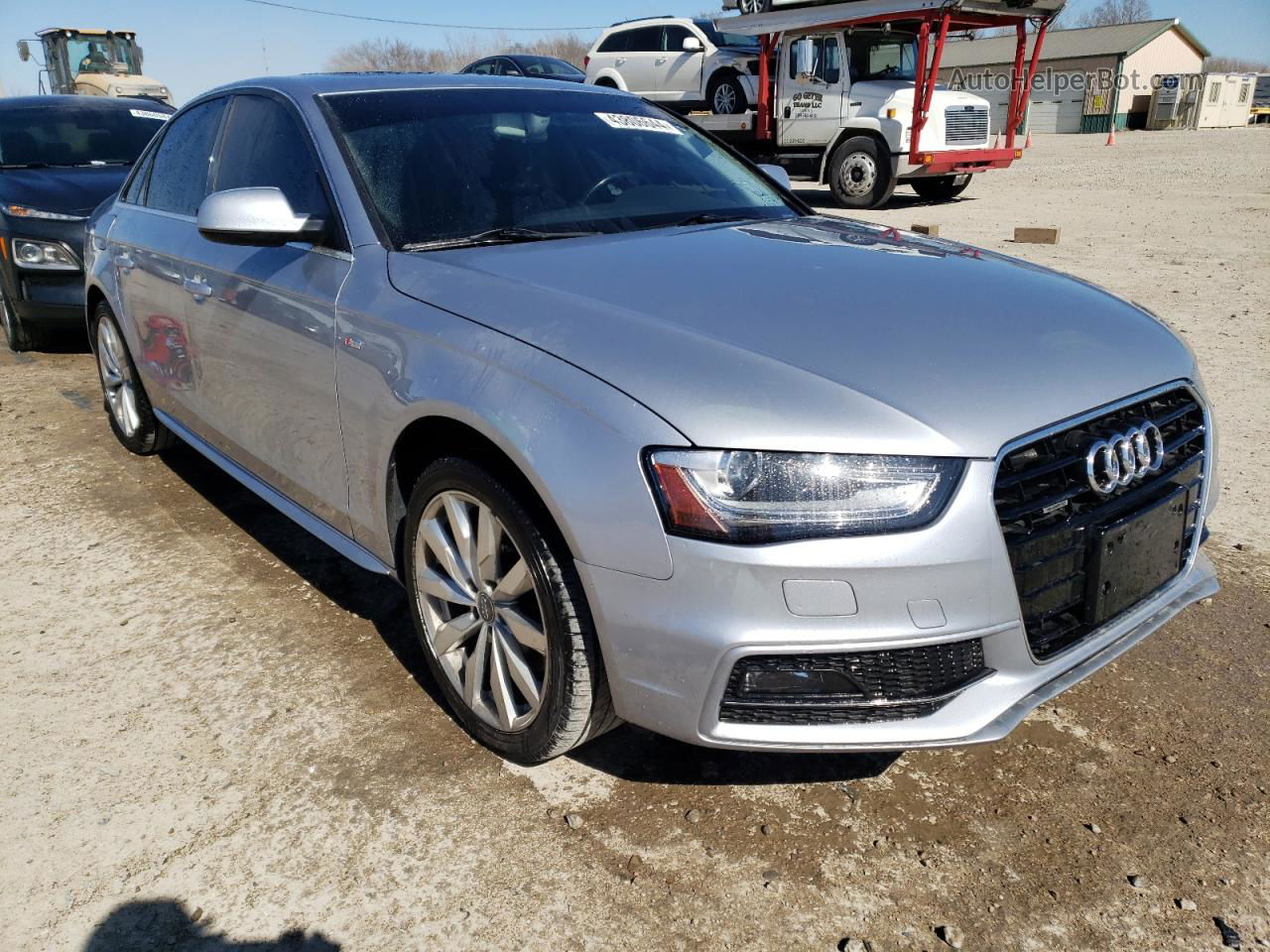 2016 Audi A4 Premium S-line Серебряный vin: WAUBFAFLXGN017171