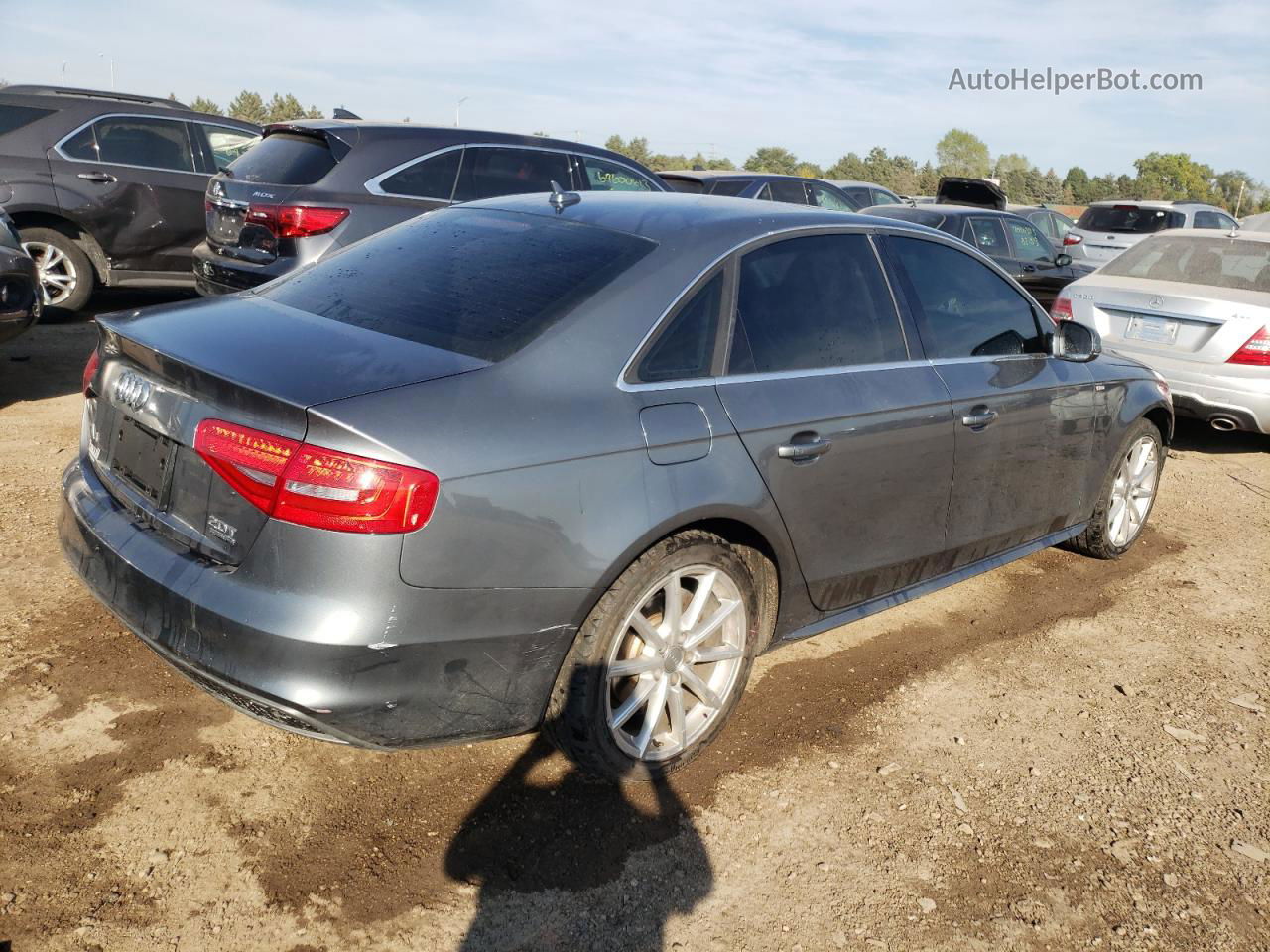 2016 Audi A4 Premium S-line Серый vin: WAUBFAFLXGN018370