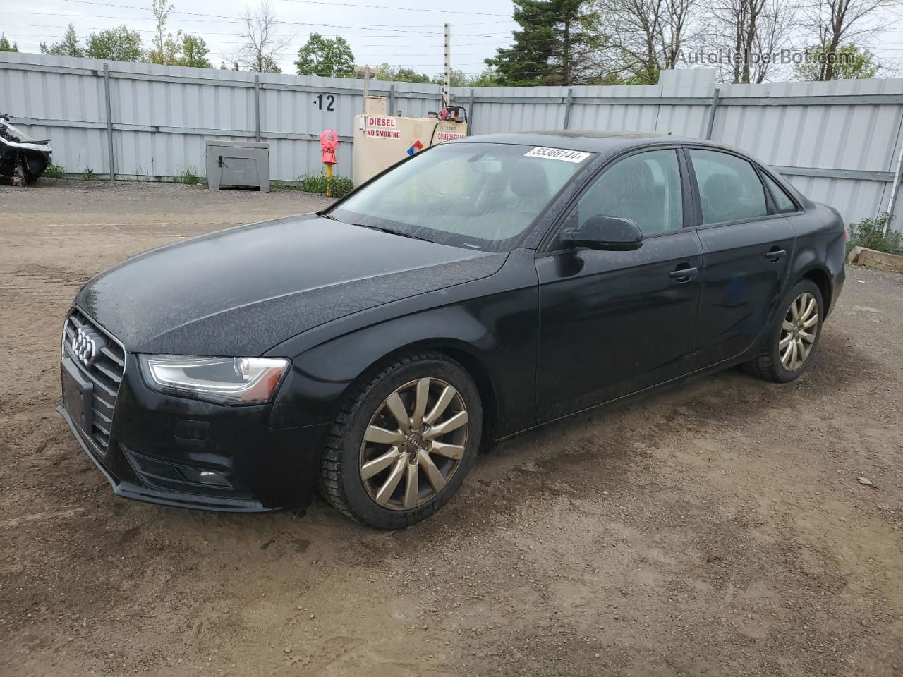 2013 Audi A4 Premium Black vin: WAUBFCFL9DA181848