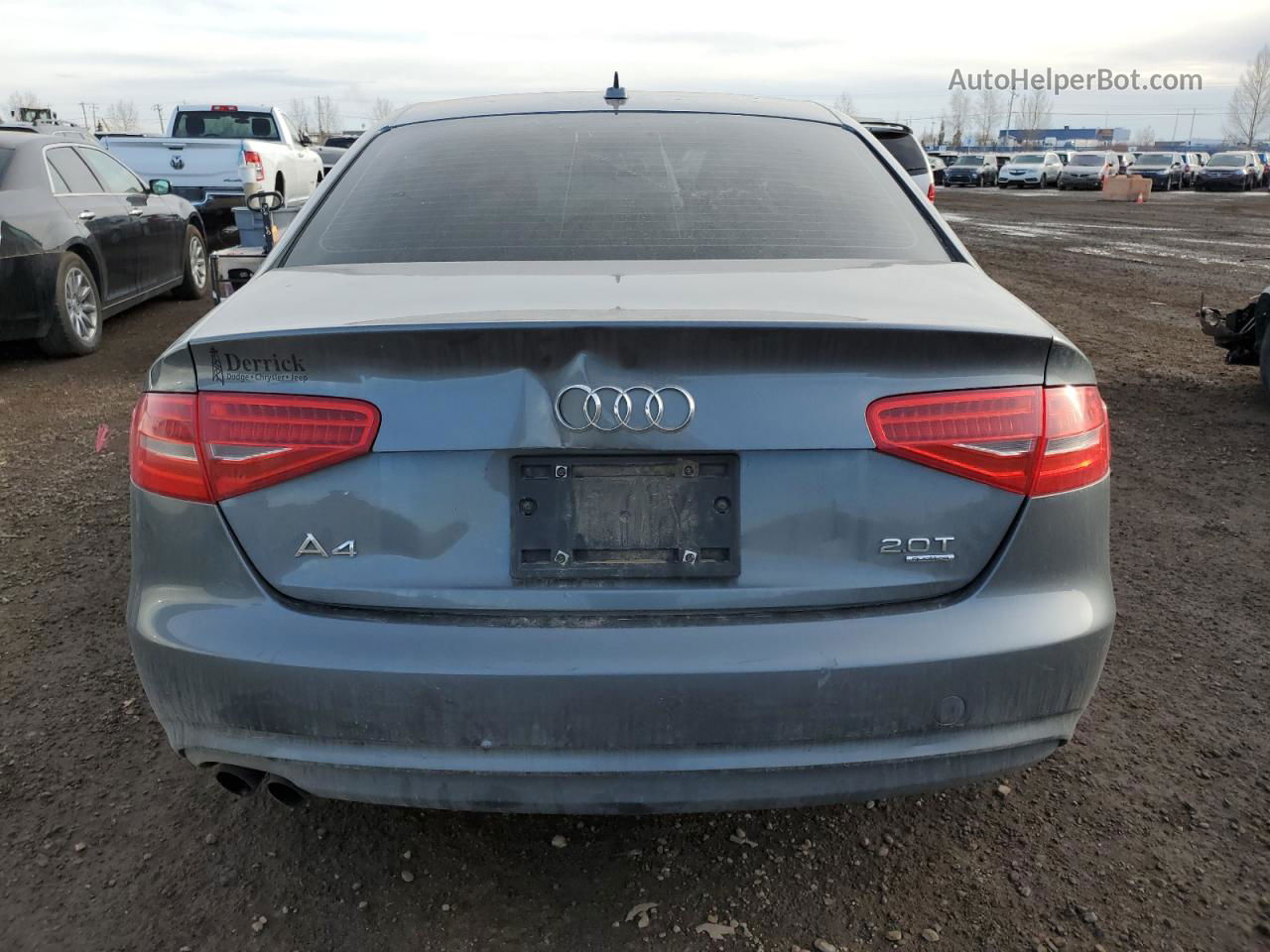 2013 Audi A4 Premium Gray vin: WAUBFCFL9DN027679