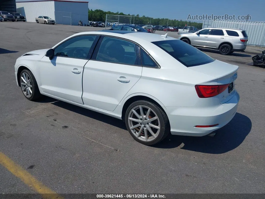 2015 Audi A3 2.0t Premium White vin: WAUBFGFF0F1086938