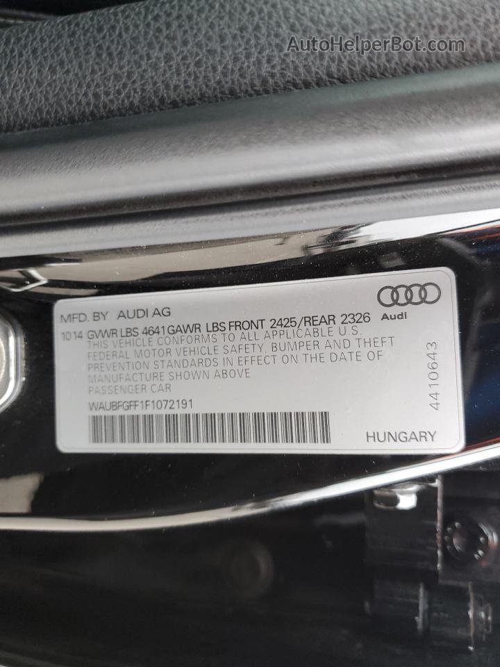 2015 Audi S3 Premium Plus Black vin: WAUBFGFF1F1072191