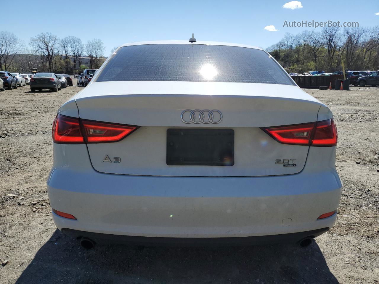 2015 Audi A3 Premium White vin: WAUBFGFF2F1001596