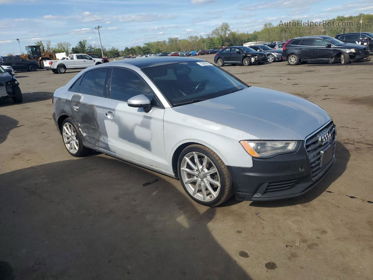 2015 Audi A3 Premium White vin: WAUBFGFF2F1060521