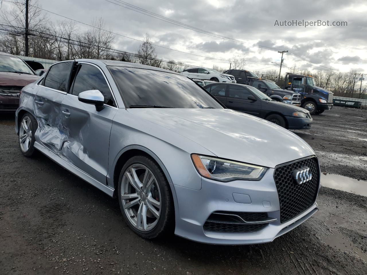 2015 Audi S3 Premium Plus Silver vin: WAUBFGFF2F1062639