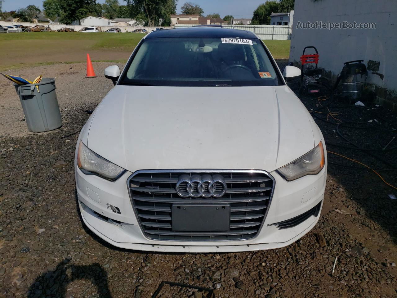 2015 Audi A3 Premium White vin: WAUBFGFF3F1006256