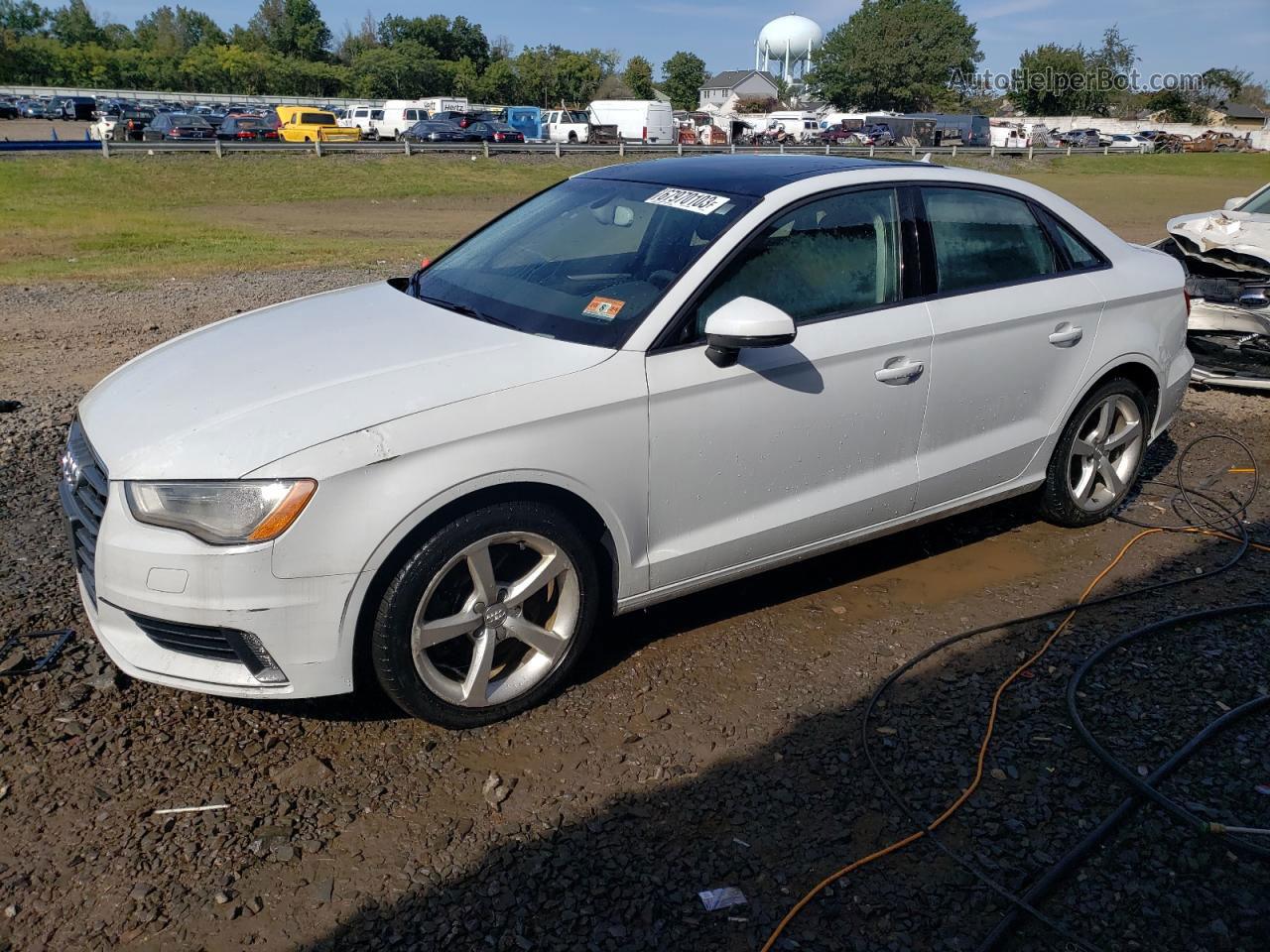 2015 Audi A3 Premium White vin: WAUBFGFF3F1006256